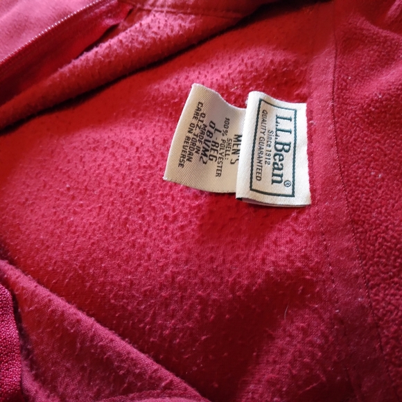 2 for $25 L.L. Bean Mens Fleece Pullover, Large - Picture 5 of 5